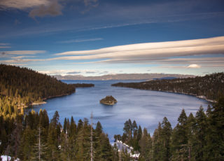 Lenticular Clouds Over Lake Tahoe